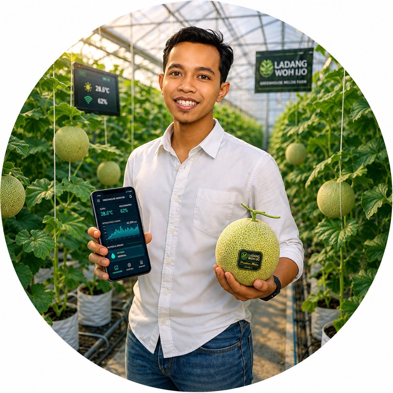 Yusuf Ro'is Wahyudi — Founder LadangWohIjo, pakar greenhouse melon Blitar